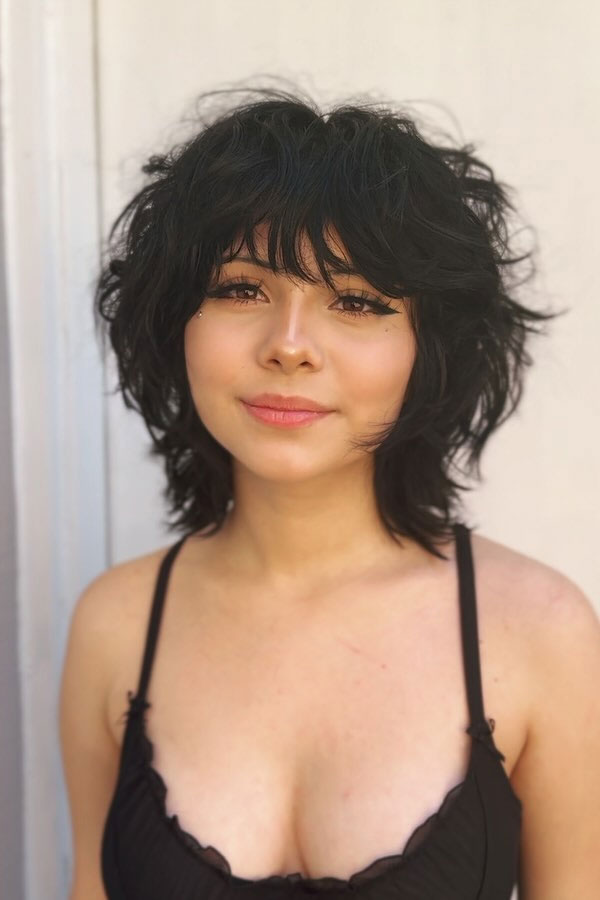 Textured Shag – Haircut for Chubby Face